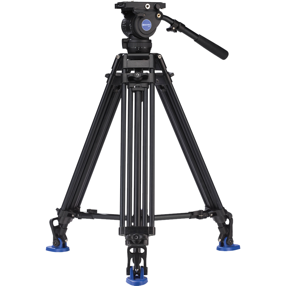 BENRO BV8 Kit trépied vidéo Dual Stage Tandem Twin Leg + 75 mm Bowl