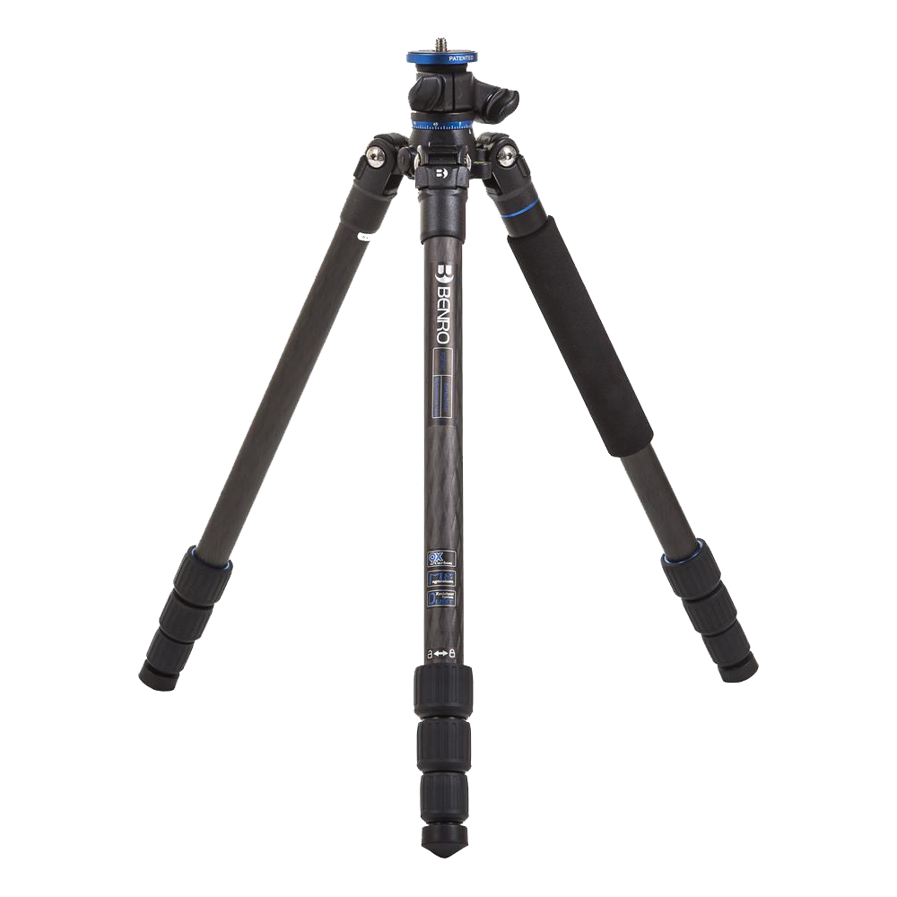 BENRO Go Plus Travel trépied carbone S1 (Ø 25 mm) 4 sections sans rotule (FGP18C)