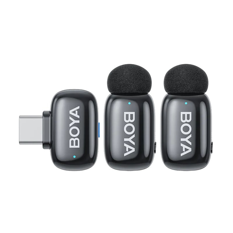 BOYA MINI 14 ULTRA MINI WIRELESS MICROPHONE BLACK 2TX-1RX