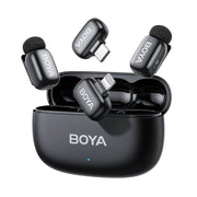 BOYA MINI 14 ULTRA MINI WIRELESS MICROPHONE BLACK 2TX-1RX