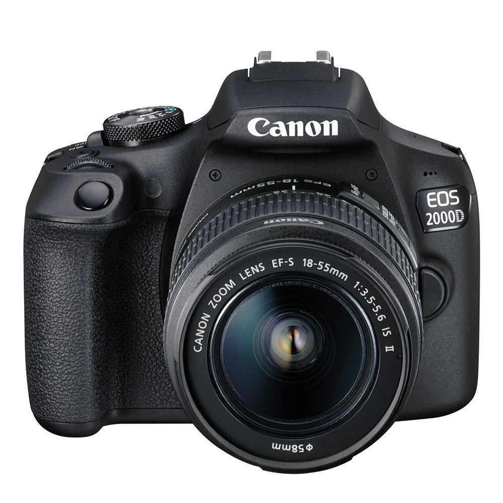 CANON EOS 2000D + 18-55 mm f/3,5-5,6 IS II (stabilisé) + Sac Canon SB130 + SD 16 Go + Chiffonnette