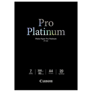 CANON PT-101 papier PHOTO PRO PLATINIUM 300 gr/m² format A4 (210x297) pochette 20 feuilles