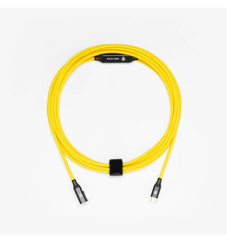COBRA UNION CORDON COUDE USB-C / USB-3 MICRO B 90° 5M 5GBITS JAUNE