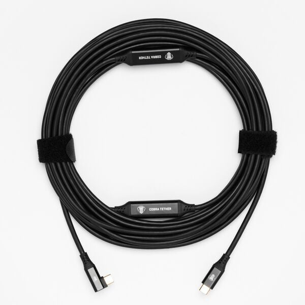 COBRA UNION CORDON COUDE USB-C / USB-C 90° 10M 10GBITS NOIR