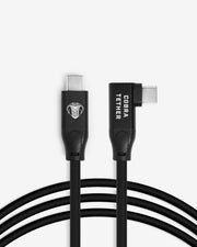 COBRA UNION CORDON COUDE USB-C / USB-C 90° 5M 10GBITS NOIR