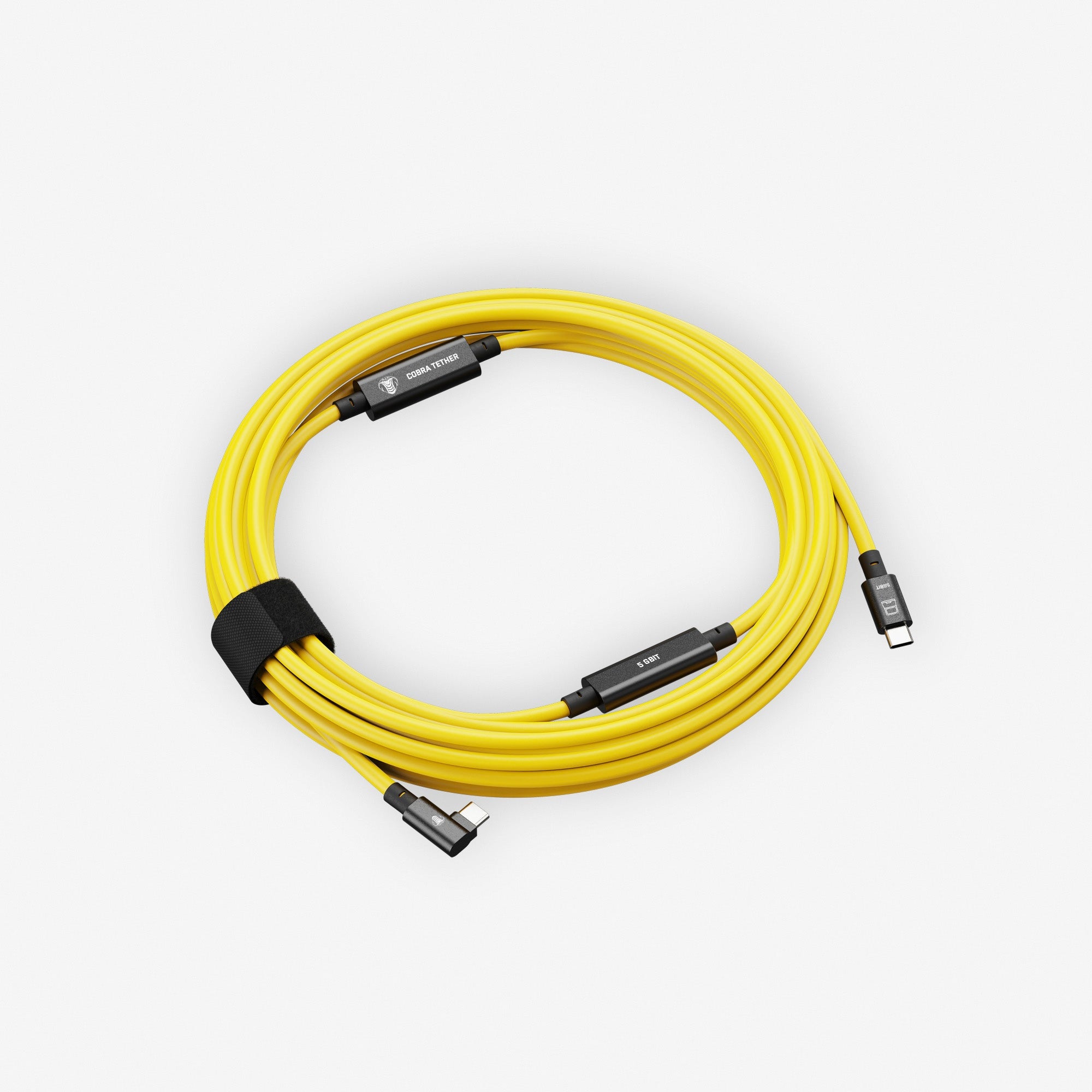 COBRA UNION CORDON DROIT USB-C / USB-C 10M 5GBITS JAUNE