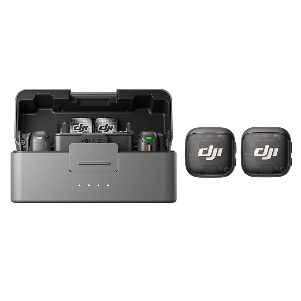DJI MIC 3 (2 Émetteurs TX + 1 Récepteur RX + Boitier de recharge)