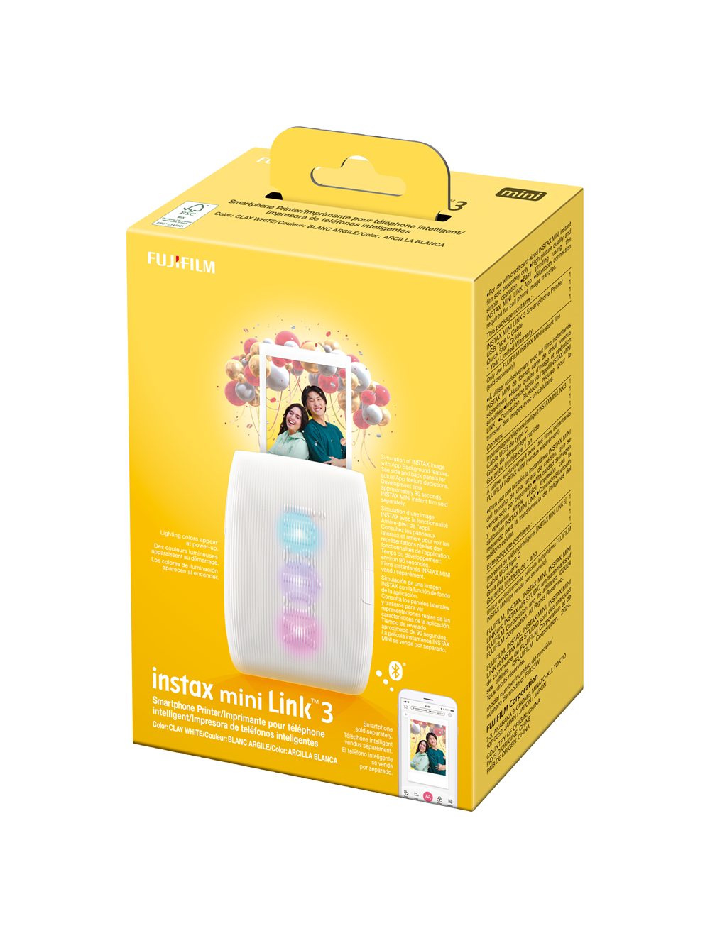 FUJIFILM Instax Mini Link 3 Blanc Argile