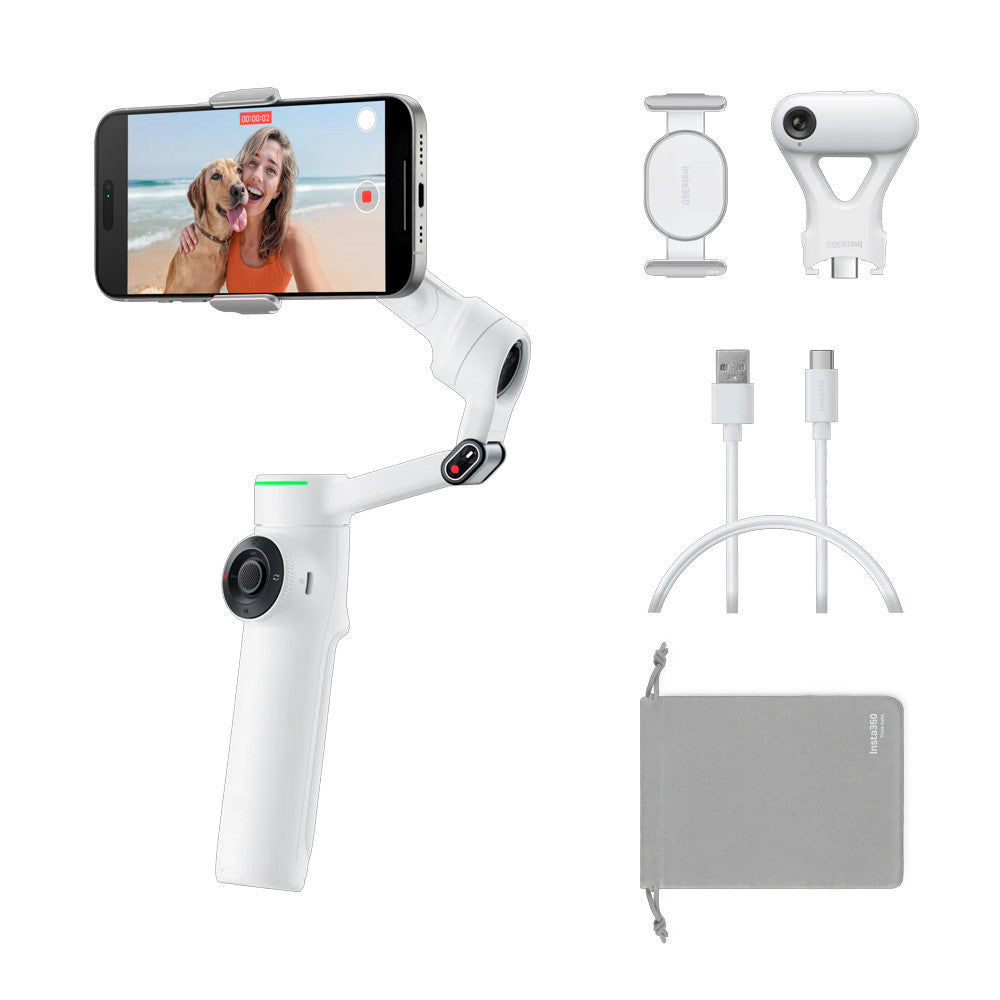 INSTA360 FLOW 2 PRO AI TRACKER BUNDLE WHITE