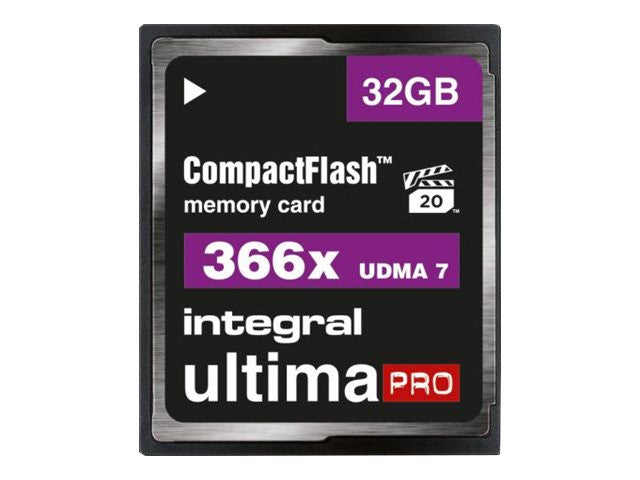 INTEGRAL COMPACT FLASH 32GO UDMA VPG-20 366X 55/25