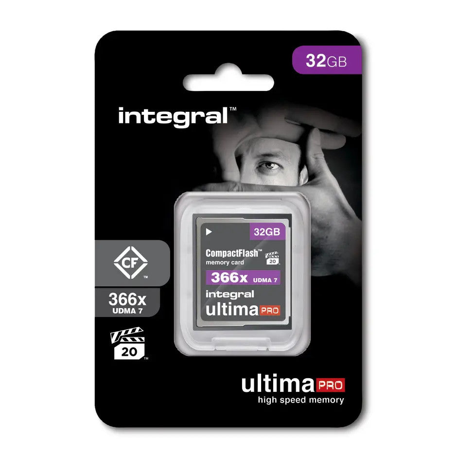 INTEGRAL COMPACT FLASH 32GO UDMA VPG-20 366X 55/25