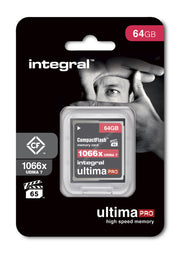 INTEGRAL COMPACT FLASH 64GO UDMA VPG-65 1066X 155/130
