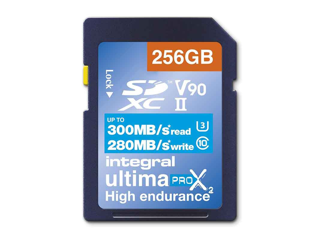 INTEGRAL SD ULTIMA PRO X2 256GO UHS-II U3 V90 300/280
