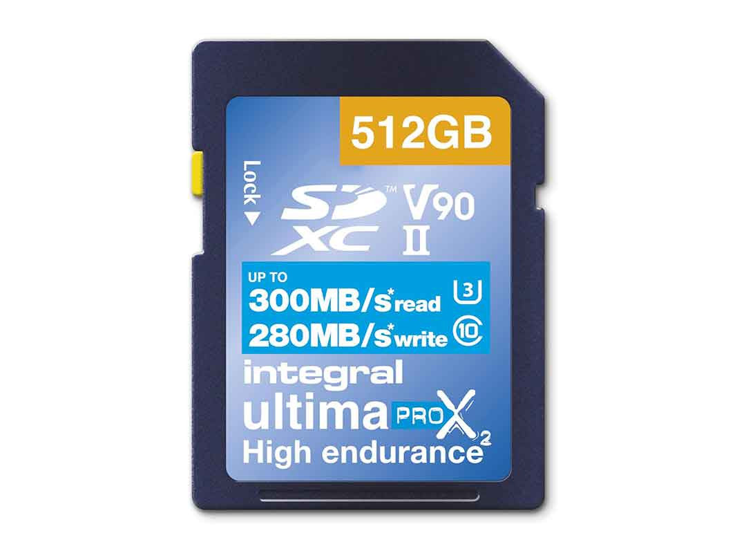 INTEGRAL SD ULTIMA PRO X2 512GO UHS-II U3 V90 300/280