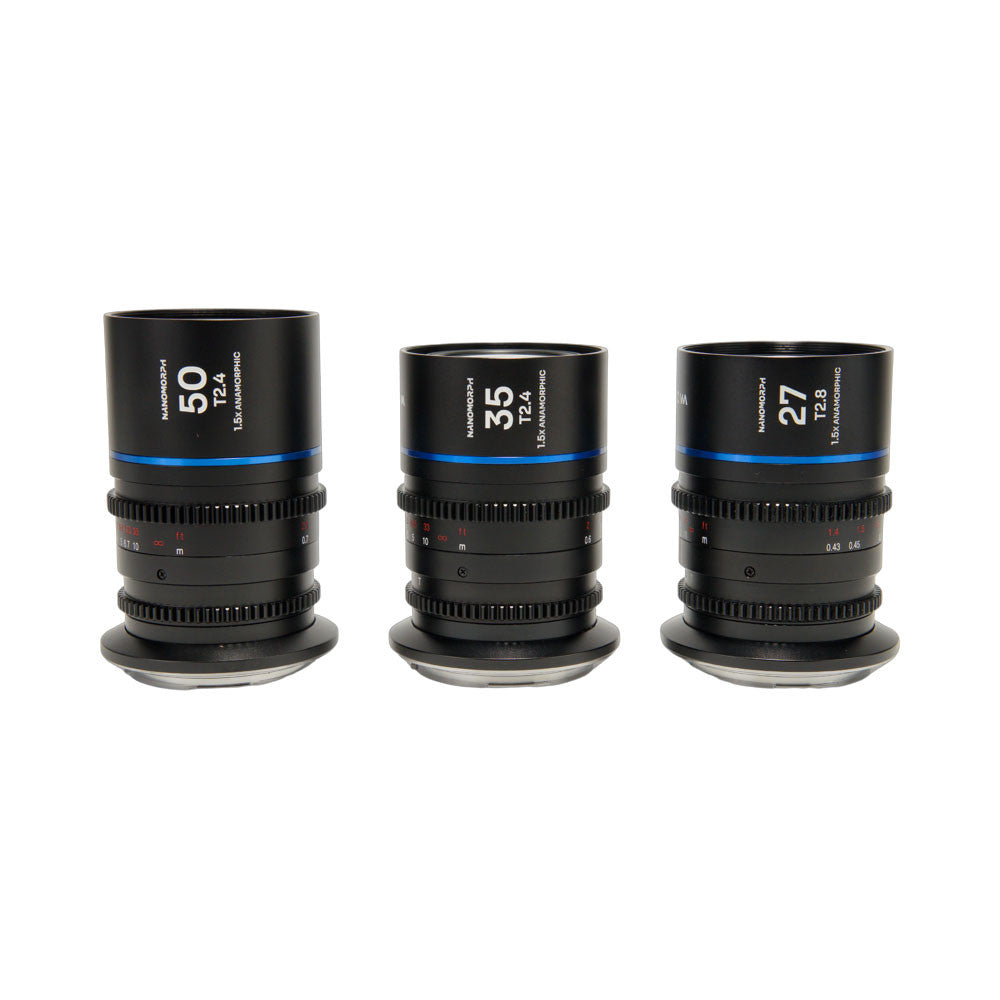 LAOWA NANOMORPH S35 BUNDLE(27/35/50) SONY E BLUE