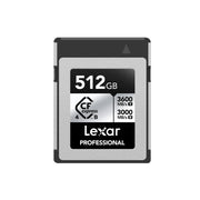 LEXAR PRO CFEXPRESS SILVER TYPE B 512GB 3600/3000 MB/S
