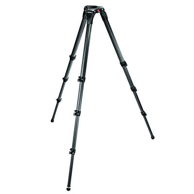 MANFROTTO 536 TREPIED VIDEO 3 STAGE CARBONE MPRO 75/100MM