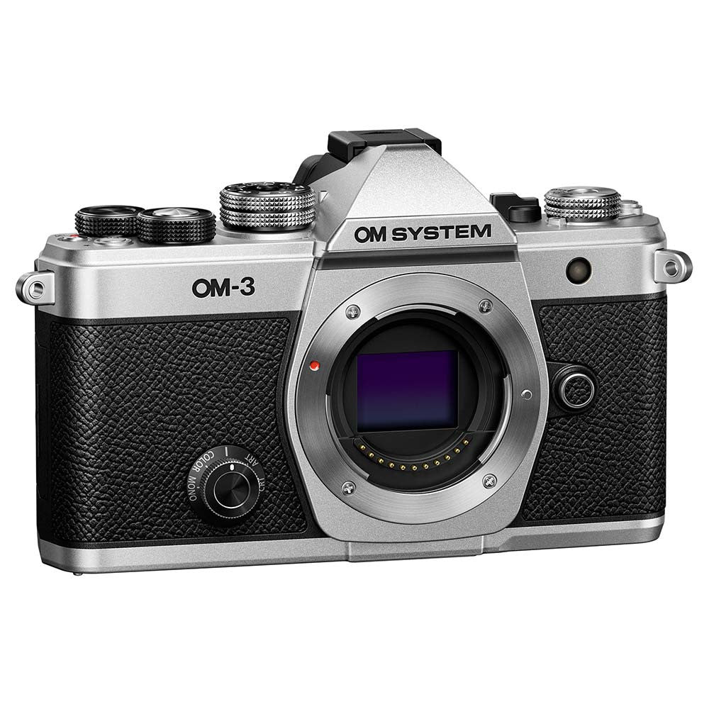 OM SYSTEM OM-3 Silver + Grip Leofoto