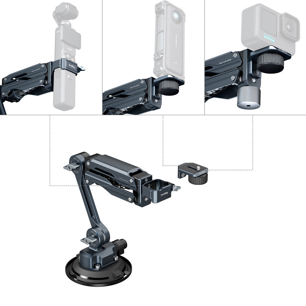 SMALLRIG 5123 MINI SHOCK ABSORBER ARM DJI OSMO POCKET 3/GOPRO HERO13/INSTA360 X4