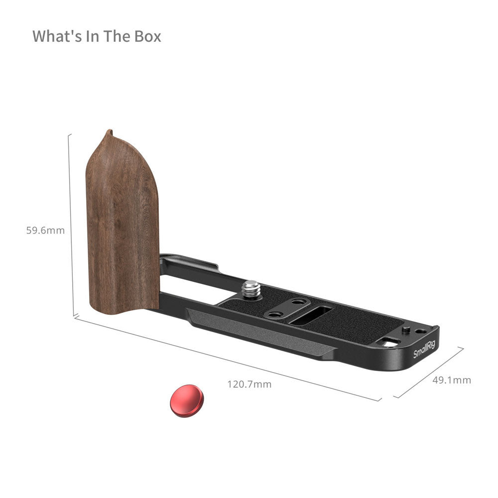 SMALLRIG 5666 L-SHAPED MOUNT PLATE WOODEN POUR X-T30/X-T30 II/ X-T30 III NOIR