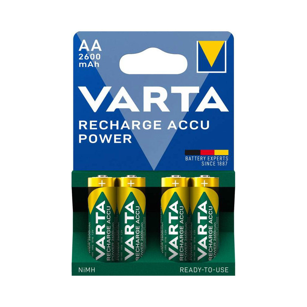 VARTA AA/LR6 PILES RECHARG. PRE-CHARGEES 2600MAH X4