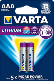 VARTA Pile Lithium AAA / LR03 x2