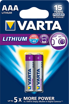 VARTA Pile Lithium AAA / LR03 x2