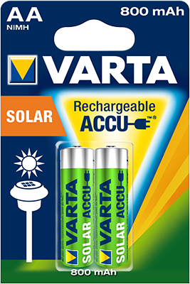VARTA Piles rechargeables Solar x2 AA / LR6 800mAh x2